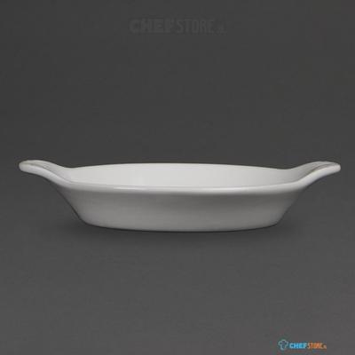 Olympia Whiteware ronde gratin ovenschaaltjes met handvatten 16,7cm | W439