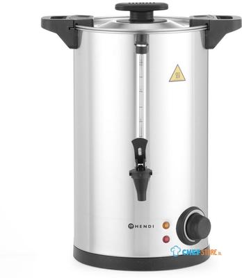 HENDI 211137 Warmedranken ketel enkelwandig, , 10L, 220-240V/1500W, 340x315x(H)430mm