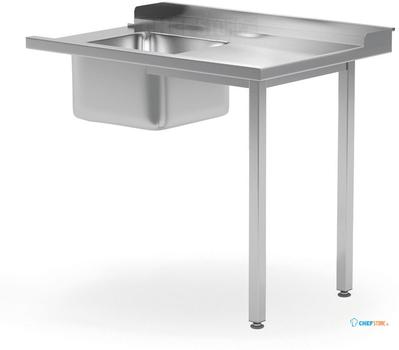 Hendi Spoeltafel voor vaatwasser 1200x700x880 rechts | 231791 1