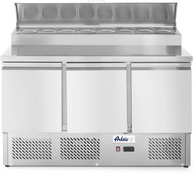 Arktic Saladette | 3 deuren en verhoogde GN vitrine | 380L | 232897 1