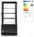 Gekoelde display kast | Zwart | 78L-97cm(h) l anti-condens | Arktic 233658 3