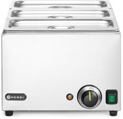 Set: Bain Marie HENDI RANGER + 3x GN 1/3 en Deksel HENDI GN 1/1 230V/1000W 590x332x(H)242mm - 238967 1