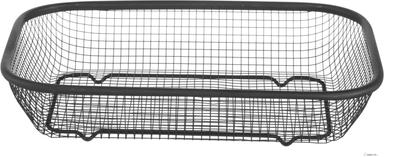 Hendi Serveermandje 29x22cm zwart RVS draadmandje - 425558 1
