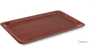 Hendi Dienblad Mahonie - Rechthoekig 330x430 mm - antislip - Woodform - 507469 1