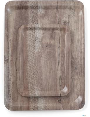 Hendi Dienblad donker eiken 370x530mm melamine - 508954 1