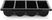 Hendi Bestekbak 4 vaks zwart GN 1/1 100 mm PP | 552315 1