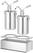 Sauspomp Roestvast Staal Set 2 Stuks - HENDI - 9L - 400x200x(H)440mm - 558119 3