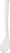 Hendi Saladelepel SAN wit 335 mm 0,06 l - 564400 1