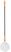 Hendi Pizza schep rond 23 cm | Aluminium | 617151 1