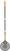 Pizzaschep Rond Geperforeerd, Hendi 618103 2