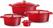 Braadpan Geëmailleerd Gietijzer - HENDI - 4,4L - Rood - 365x290x(H)115mm - 626849 7