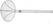 Hendi Frituurschep rvs 180x470mm met versterkte draadgreep | diameter 18cm | 640500 1