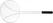Hendi Frituurschep rvs 240x600 mm met ABS greep | diameter 24cm | 640913 2