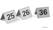 Hendi Tafelstandaard nummers 1 - 12 rvs 55x52x35 mm | 663844 4