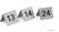 Hendi Tafelstandaard nummers 37-48 rvs 55x52x35 mm | 663875 4