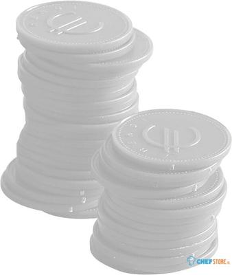 Hendi Consumptiemunten | wit | 100 stuks | 665152 1