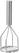 Hendi Pureestamper rvs 450 mm | 693261 5