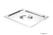 HENDI 804223 Deksel voor GN-containers met handgreepuitsparing, , GN 1/2, 265x325mm