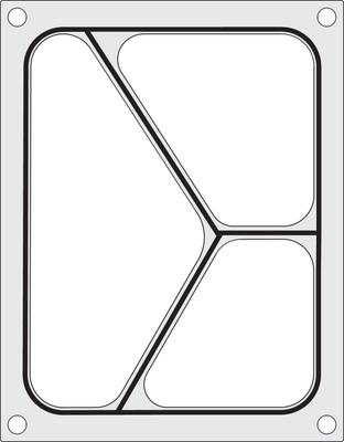 Traysealer Matrix, Driedelige Container 227x178 mm - Hendi 805626 1