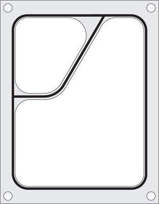 Traysealer Matrix, Tweedelige Colt Container Colt 227x178 mm - Hendi 805640 1