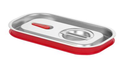 Deksel voor GN Containers met Siliconenrand - HENDI - Kitchen Line - GN 1/4 - 265x162mm - 807644 1