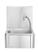 Hendi Wasbak met kniebediening en zeepdispenser 340x400x595 mm |810309 1