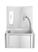 Hendi Wasbak met kniebediening en zeepdispenser 340x400x595 mm |810309 2
