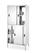 Doorgangskast Met Tussenblad En Schuifdeuren, HENDI, Kitchen Line, 800x500x(H)1800mm - HENDI 811634 2