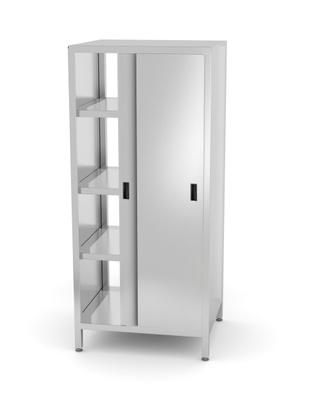 Doorvoerkast Met Schuifdeuren, HENDI, Kitchen Line, 800x700x(H)1800mm - HENDI 812402 1
