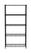 Opbergrek met 5 Schappen, Zwart, 910x455x(H)1830mm - Hendi 812990 1