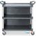 AmerBox 816271 Serveerwagen polypropyleen met 3 bladen, groot, , Inclusief zijpanelen, 1010x500x(H)960mm