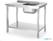 HENDI 817018 Spoeltafel met legplank, met bouten, , Kitchen Line, 1000x600x(H)850mm 2