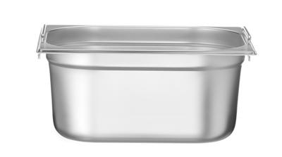 Hendi Gastronormbak 1/2 | 150 mm hoog | RVS Budget Line met handgrepen | 817346 1