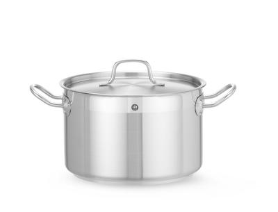 Kookpan Middel - met Deksel - HENDI - Profi Line - 7L - Diameter 24 cm - Hoogte 15 cm - 831403 1