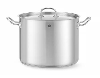 Kookpan Hoog - met Deksel - HENDI - Kitchen Line - 13,5 Liter - Diameter 28 cm - Hoogte 22 cm - 837405 1