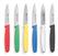Hendi Schilmessenset 75 mm wit rood blauw groen zwrt geel | 842003 6