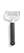 Hendi Kaasrasp 255x60 mm zwart PP greep |856222 1
