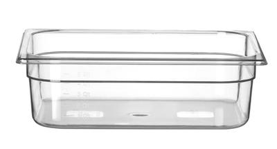Hendi Gastronormbak 1/2 | 100 mm hoog | polycarbonaat transparant | 861424 1