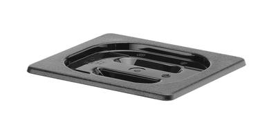 Hendi Gastronormdeksel 1/6 polycarbonaat zwart |862957 1