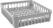 Hendi Vaatwaskorf voor glazen 400x400x(H)110mm |871348 1