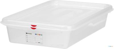 HENDI 873311 GN container 2/3 polypropyleen, , GN 2/3, 13,5 Liter, Transparant, 354x325x(H)150mm