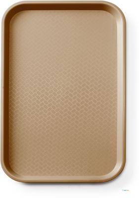 Fastfooddienblad Polypropyleen GN 1/1, AmerBox, GN 1/1, Bruin, 530x325x(H)20mm - 878583