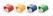 Hendi Deksel clips voor HACCP voorraaddozen | geel | 12 stuks | 880685 5