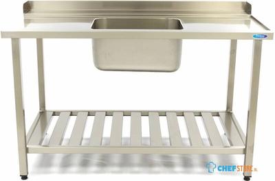 Maxima Spoeltafel - 120 X 75 cm - Aanvoer Vaatwasser Rechts - incl. Wasbak en Onderschap - 09201031