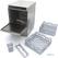 Maxima Horeca Vaatwasser - 40 X 40 cm - met Afvoer-, Glansspoel- en Zeeppomp - 230V - 09240030 10