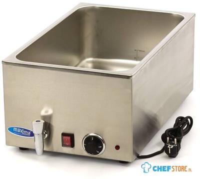 Maxima Bain Marie - met Tapkraan - excl. 1/1 GN-Set - Elektrisch - 09300004