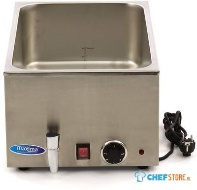 Maxima Bain Marie - met Tapkraan - excl. 1/1 GN-Set - Elektrisch - 09300004
