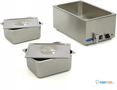 Maxima Bain Marie - met Tapkraan - incl. 2x 1/2 GN-Set - Elektrisch - 09300010