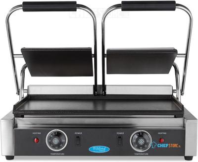 Maxima Contactgrill - Glad - Dubbele Grillplaat - 2 X 22 cm - 09300437