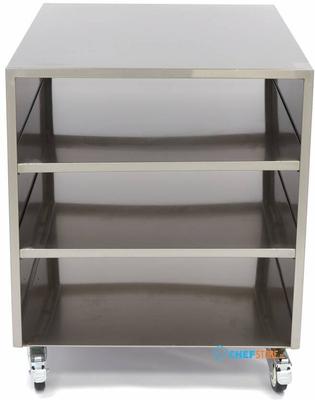 Maxima Onderstel RVS - 60 X 80 cm - 120 Kg Draagvermogen - Zwenkwielen - 09300785